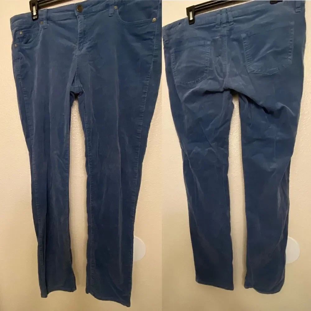 Kut From The Kloth Diana High Rise Skinny Corduroy Pants blue stretch plus 16